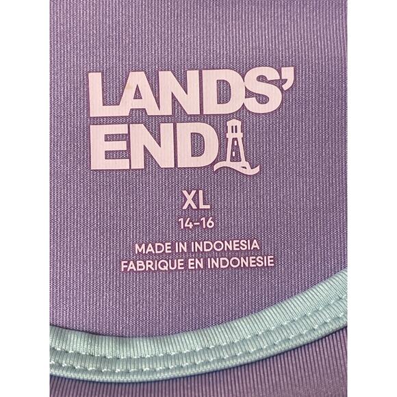 Lands' End Kids Size XL 14-16 Short Sleeve Rash Guard Sun Shirt Water Play - Picture 3 of 7